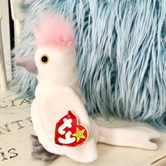 TY Beanie Baby, KuKu, The, Cockatoo, Bird, Vintage, 1998, Very Nice Condition - Picture 2 of 10